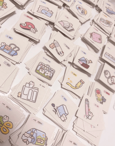 [SY95] NEW Syom Colorful Stationery Random Ddibu Seal (All - in - One/Singles) - Syomsyom_SY95S1 - All - in - one_korean_sticker_stationery
