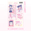 [GP13] Ghost Peach 'Love Cabinet CREAMY Love' Removable Sticker Sheet
