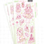 [GP16] Ghost Peach 'Rolling Cherry Twinkle' Removable Sticker Sheet