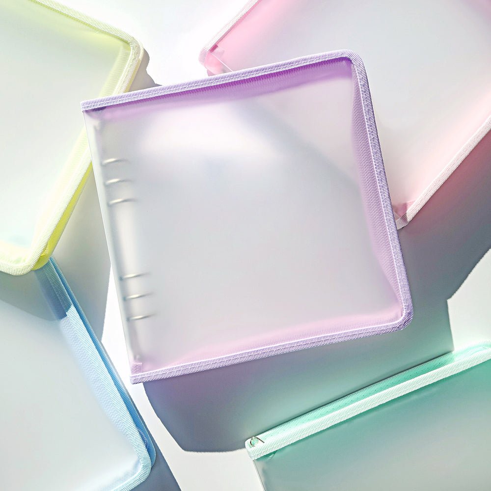 [YD01] Yudaeng A5 Wide 6 Ring Collector Zipper Pastel Binder (options) *LIMIT 2*** - Yudaeng_YD01S1 - Pink_korean_sticker_stationery