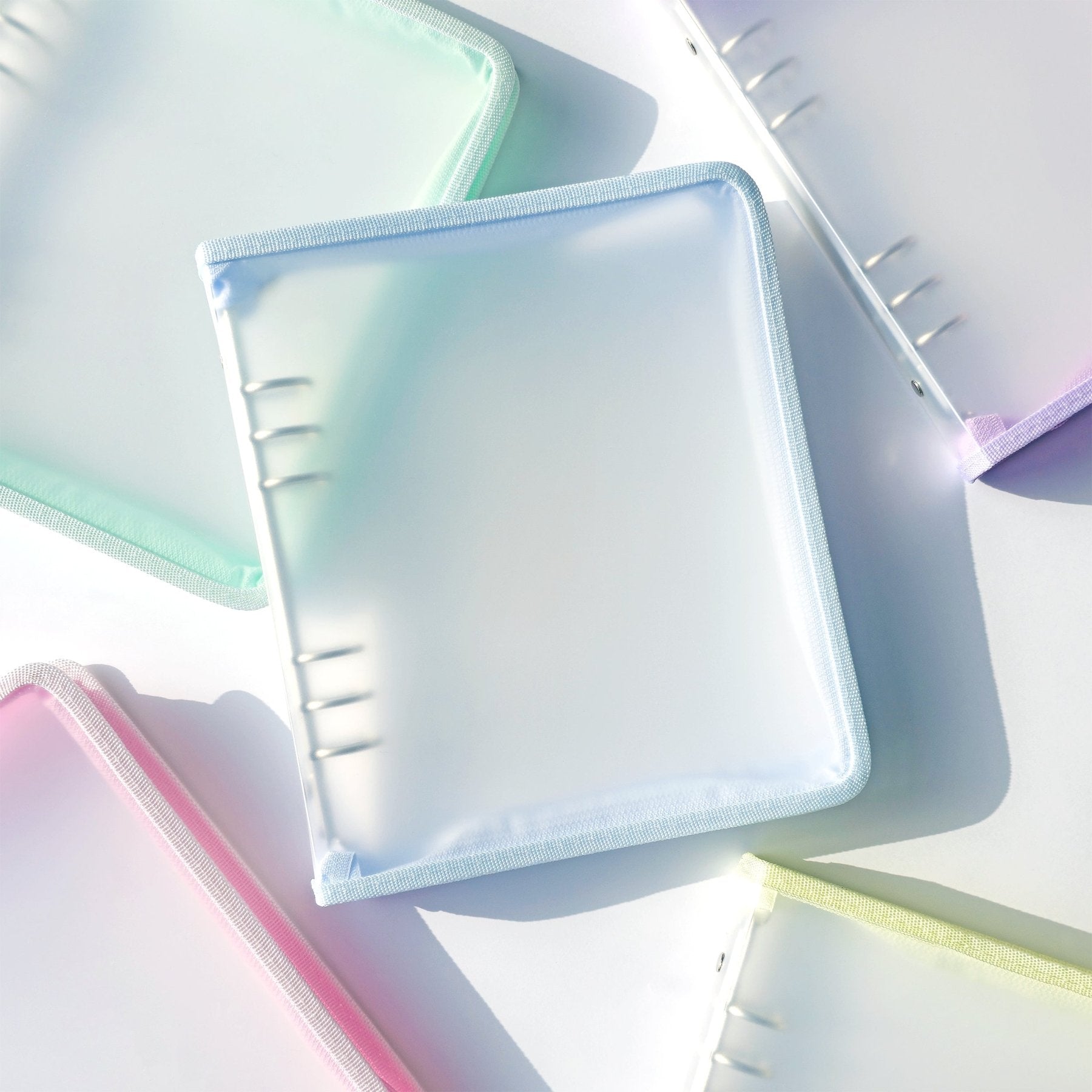 [YD02] Yudaeng A5 Medium 6 Ring Collector Zipper Pastel Binder (options) *LIMIT 2*** - Yudaeng_YD02S1 - Pink_korean_sticker_stationery