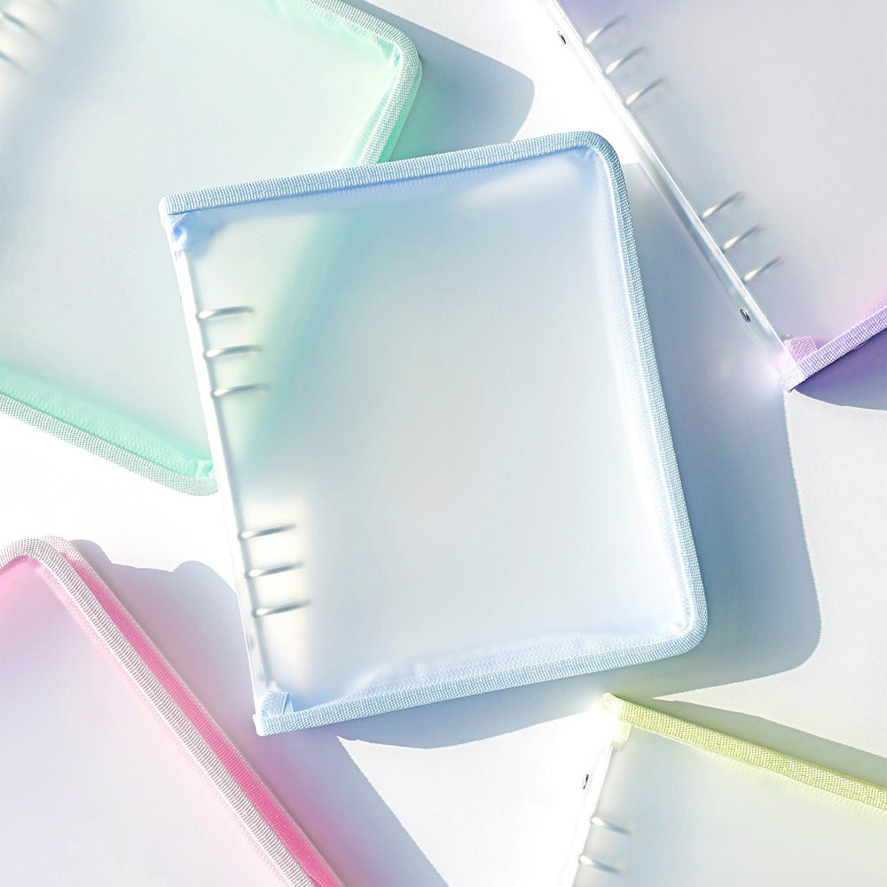 [YD02] Yudaeng A5 Medium 6 Ring Collector Zipper Pastel Binder (options) *LIMIT 2*** - Yudaeng_YD02S1 - Pink_korean_sticker_stationery