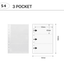 [YD05] Yudaeng A5 Regular 6 Holes Premium Binder Pages (Pack Of 10) (options)*** - Yudaeng_S1 - Asymmetrical 2 Pocket_korean_sticker_stationery